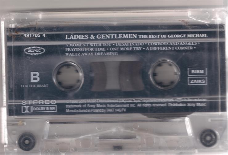 George Michael - Ladies  Gentlemen. The Best of George Michael MC, 1998 - kaseta 1 strona B.jpg