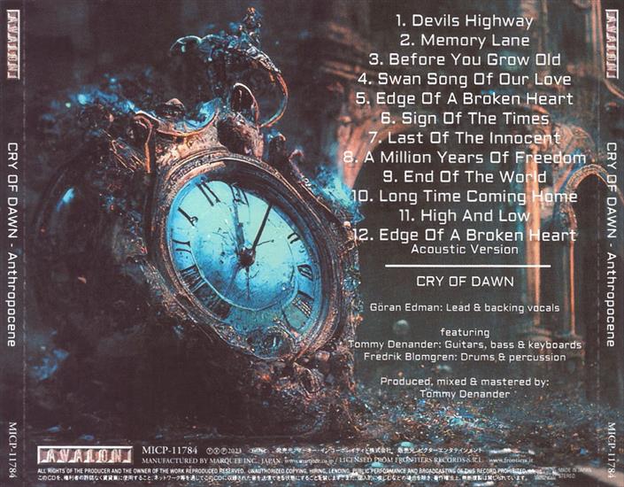 CD BACK COVER - CD BACK COVER - CRY OF DAWN - Anthropocene.bmp