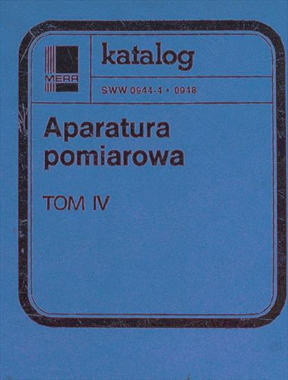ZZZ Okładki - Mera - Katalog Aparatura Pomiarowa tom 4 - 1980.jpg